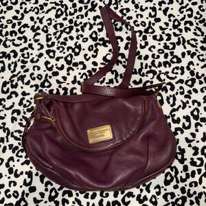Marc Jacobs Plum Leather Shoulder Bag